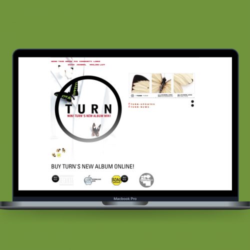 Turn (Music/Band) Website CMS