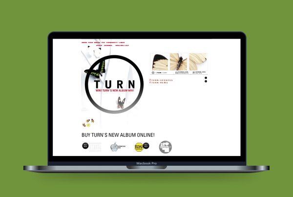 Turn (Music/Band) Website CMS